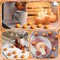 50 Pcs Thanksgiving Mini Resin Pumpkins - Tiny Miniature Faux Pumpkins for Crafts & DIY - Small Fall Vase and Bowl Fillers for Autumn Home Decor, Thanksgiving Table Scatters, and Party Favors